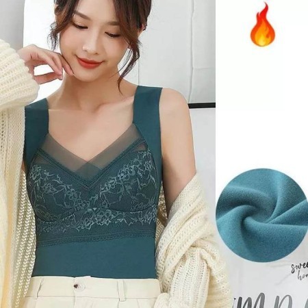 Women Winter  Body Sapping Tops With Bra (BTB-09) Blue
