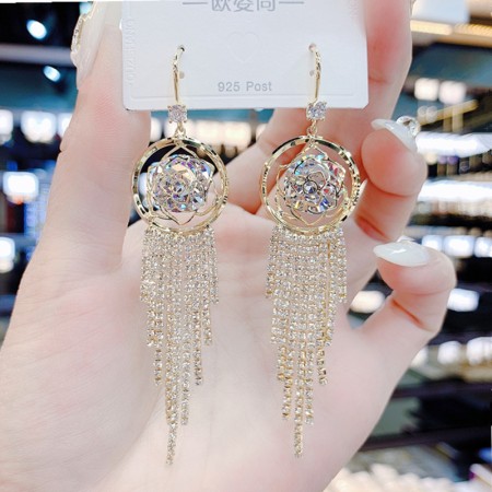 Gold Stone Earrings