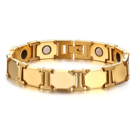 NEODYMIUM ORIGINAL MAGNETIC CERAMIC BRACELET ( golden-TMB 013)