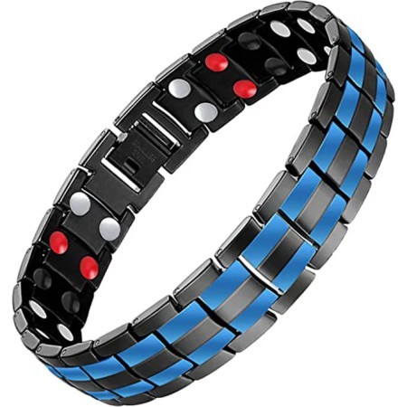 NEODYMIUM ORIGINAL MAGNETIC BRACELET Black blue dabol m- (TMB 003)