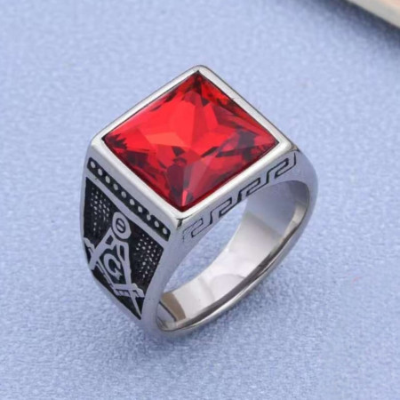 Retro 316L High Quality Zirconia Finger Ring For Men 110